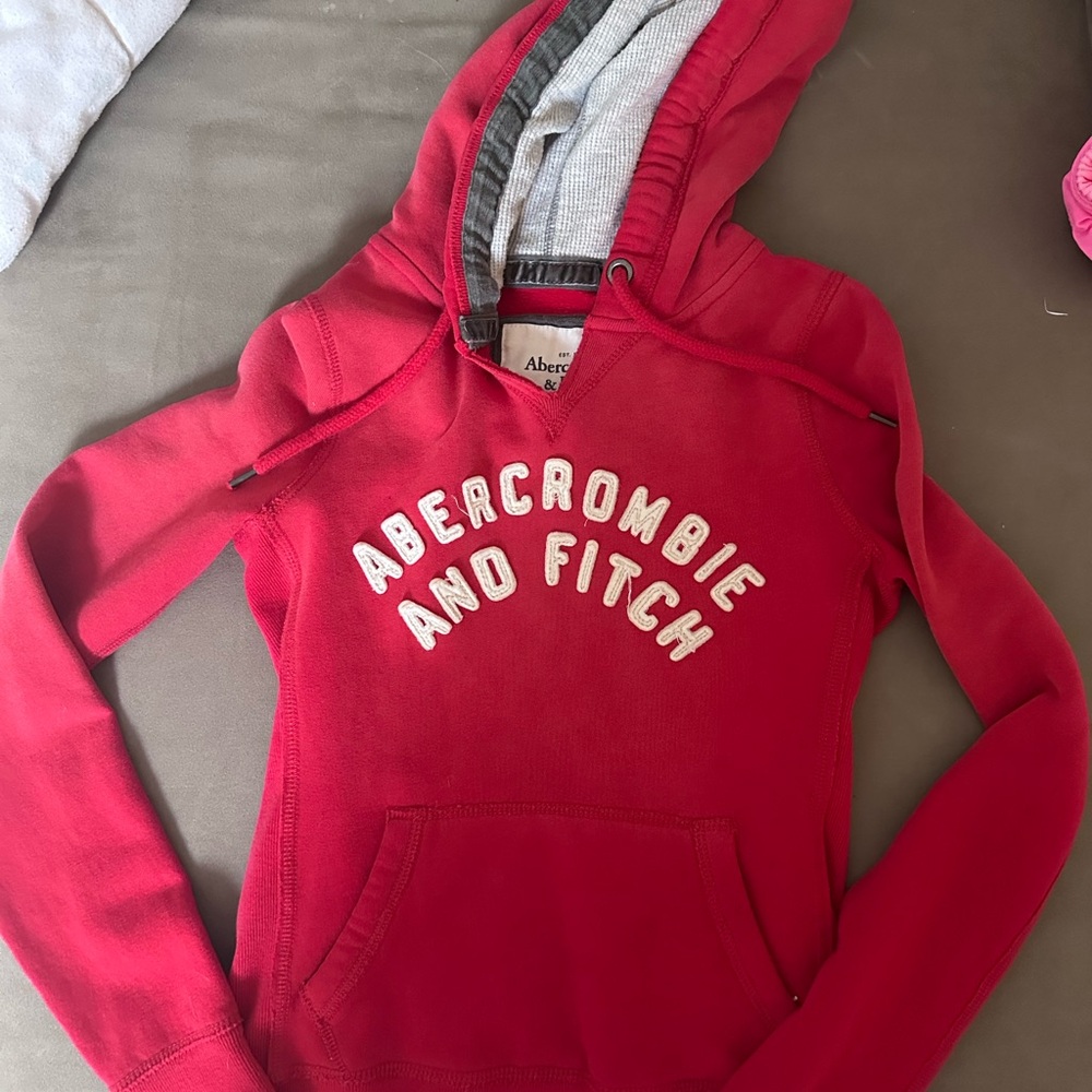 Abercrombie & Fitch Red Hoodie